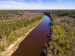 © Martins Vanags - drone image. aerial view of river Gauja