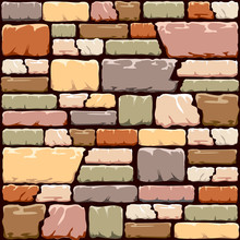 Colourful Stone Wall Background