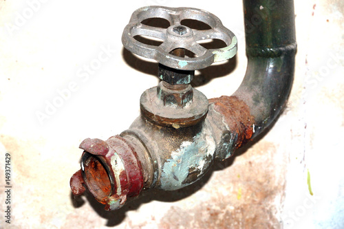 Old Water Faucet With Fastening Elements Of The Fire Hose Buy