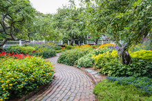 Winding Pathway In Beautiful Portsmouth Garden