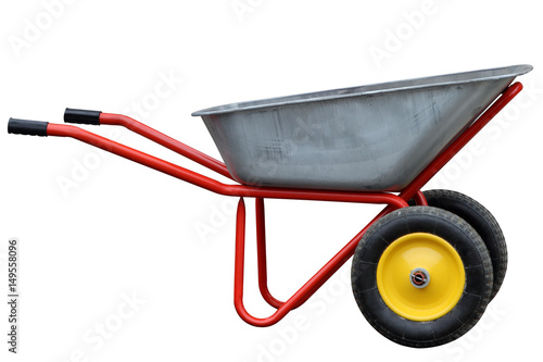 Fotografía Garden hand truck isolated on white background.
