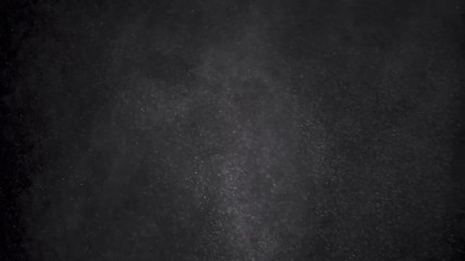 Wall Mural - white powder exploding isolated on black