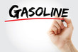 © dizain - Hand writing Gasoline with marker, concept background