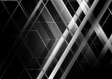 Abstract Black And White Geometric Background