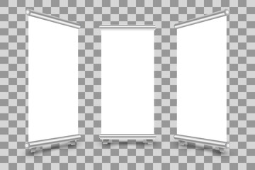 Blank roll up banner