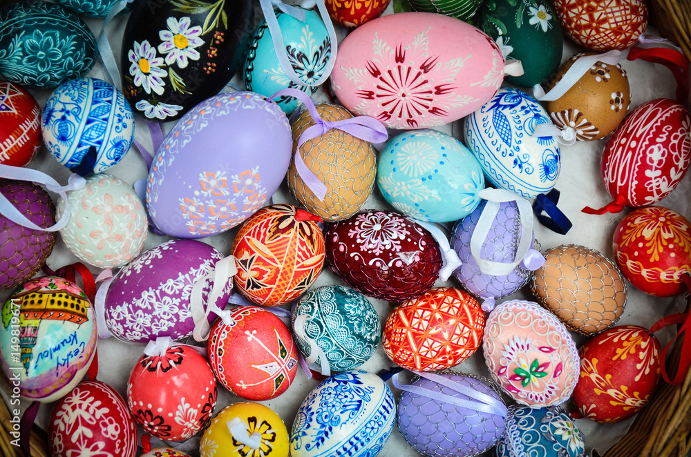 a-basket-of-hand-painted-easter-eggs-in-the-kraslice-style-the-detailed-art-of-czech-egg-painting-stock-photo-adobe-stock