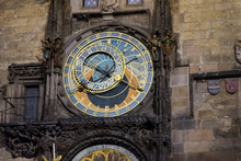 Astronomical Clock In Old Town In Prague, Czech Republic.