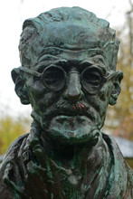 James Joyce's Statue In St, Stephen's Green, Dublin, Ireland