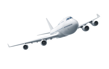 Wall Mural - airplane isolated on white background