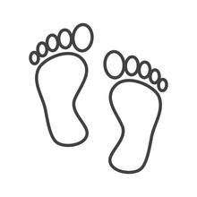 Footprints Outline Clipart Images - Public Domain Pictures - Page 1