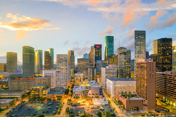 Fototapete - Downtown Houston skyline