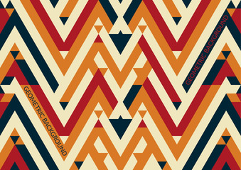 Wall Mural - Trendy geometric background, triangle pattern field. Vector illustration.
