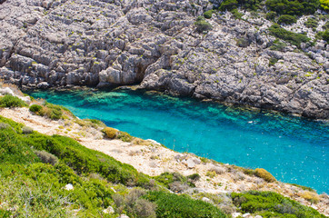 Canvas Print - Wild korakonissi bay, Zakynthos, Greece