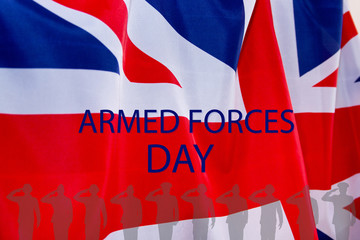 ARMED FORCES DAY UK background.