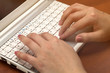 © dvulikaia - female hands close up use laptop