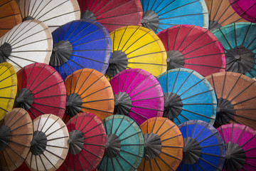 Wall Mural - LAOS LUANG PRABANG NIGHTMARKET UMBRELLA