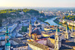 © igorp1976 - Aerial view of the historic city of Salzburg in beautiful evenin