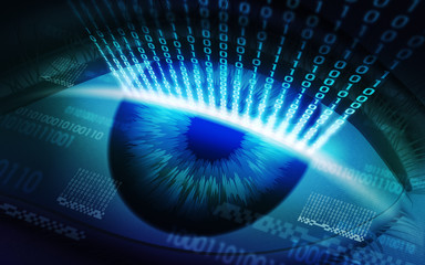 The scanning system of the retina, biometric security devices, access