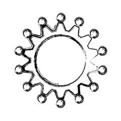 Poster - Teamwork abstract symbol icon vector illustration graphic design