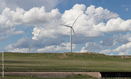 Wind Turbines In The Interior Plains Buy This Stock Photo