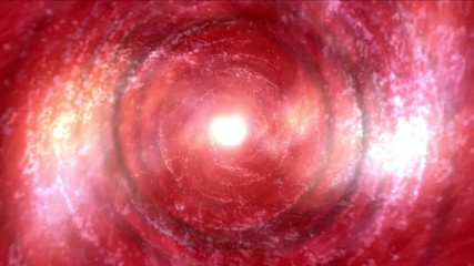 Wall Mural - 4k Abstract energy vortex universe tunnel fireworks particle hole eddy travel background.