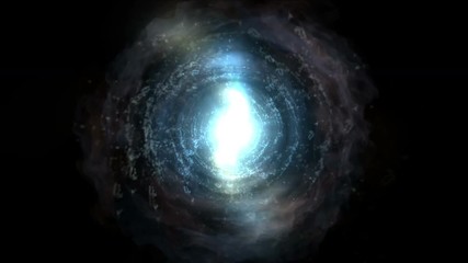 Wall Mural - 4k Abstract energy vortex universe tunnel fireworks particle hole eddy travel background.