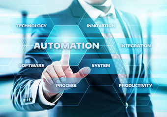 Wall Mural - automation software technology process system business concept
