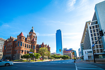 Wall Mural - dallas texas city skyline and downtown