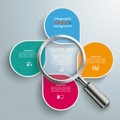 Canvas Print - Infographic Cycling Dropmarkers Loupe