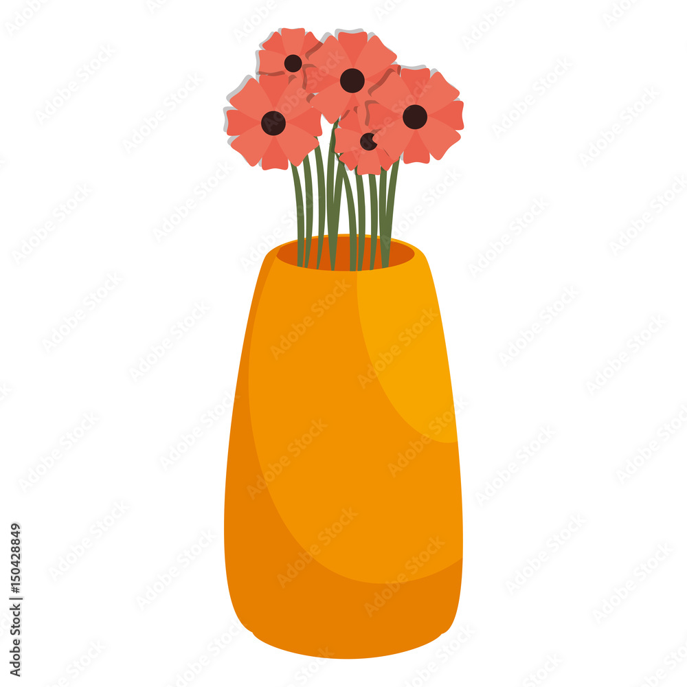 flower vase isometric icon vector illustration design Stock Vector ...