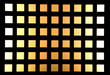 quadrati di luce giallo e arancio