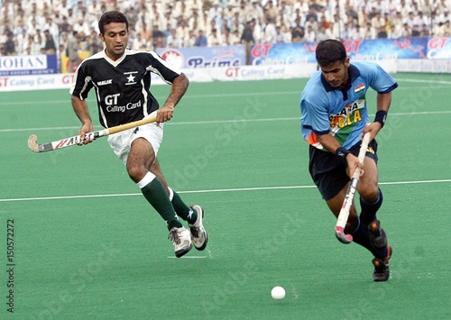 Pakistan And India Field Hockey Play Third Test Match In Peshawar