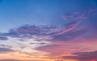 Wall Mural - beautiful sunset sky background