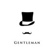 Gentleman icon isolated on white background. 