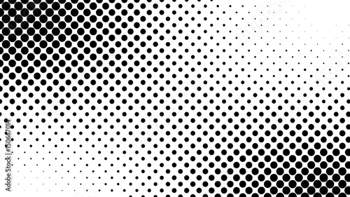 Fotografía Abstract halftone pattern texture. Background is black and white
