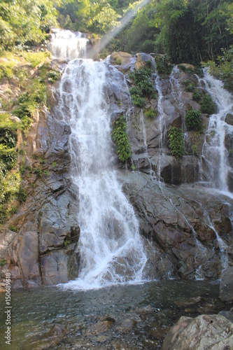 Naklejka na szybę Cascada La Cuba. San Luis, Antioquia, Colombia.