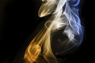 Two Color Smoke Abstract