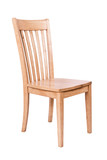 Fototapeta  - Wooden chair isolated on white background
