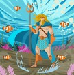 poseidon neptune god of the sea underwater