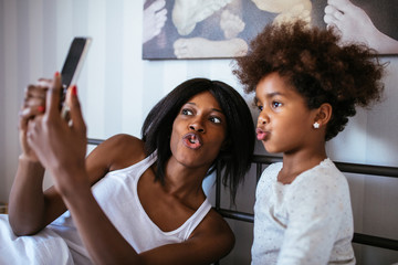 Canvas Print - Those mornings with mom