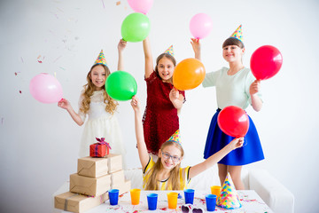 Wall Mural - Girls celebrating birthday