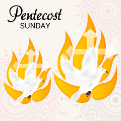 Wall Mural - Pentecost Sunday.