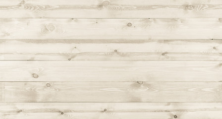 Wall Mural - White wooden planks wall. Natural wood texture background.