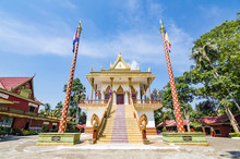 Exterior Of Theravada Buddhist Temple Leu Pagoda Located In Sihanoukville (Krong Preah Sihanouk), Cambodia