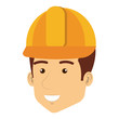 © Gstudio - construction workman avatar character vector illustration design