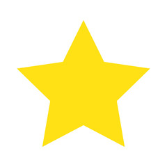 yellow star decoration award image vector illustration