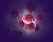 3d rendering - cancer cell in the future