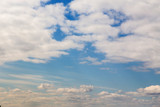 Fototapeta Niebo - Clouds in the blue sky