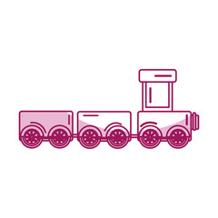 Sticker - cute train toy icon vector illustration design