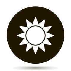 Wall Mural - weather. Weather forecast. Sun on a black background